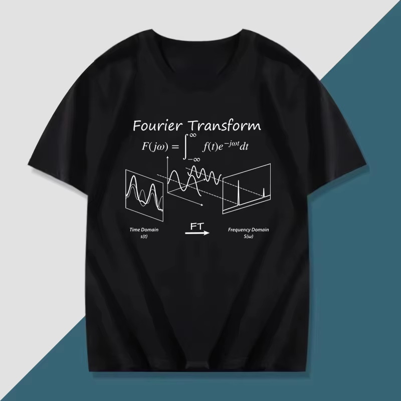 Vêtements d'été physique, chimie, mathématiques Euler Fourier formule imprimé t-shirts haut polyvale
