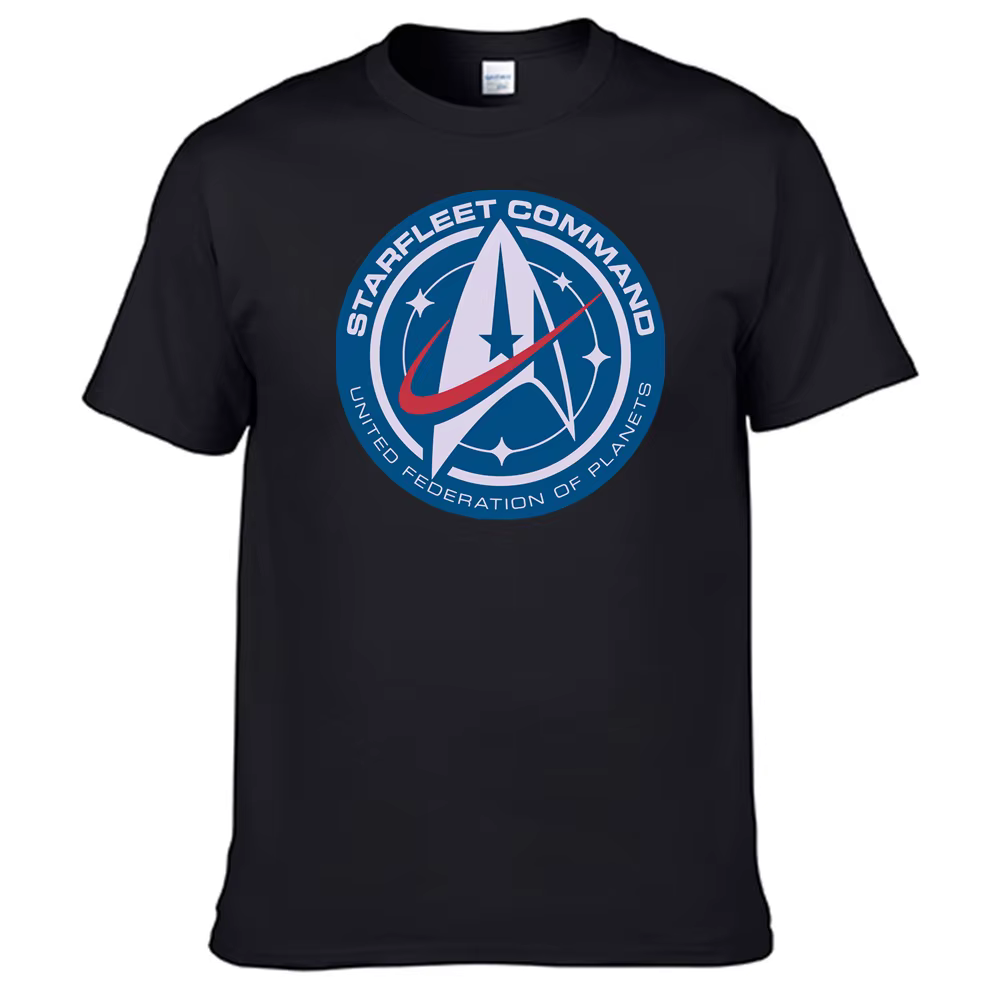 T-shirt étoiles Treks pour hommes, 100% coton