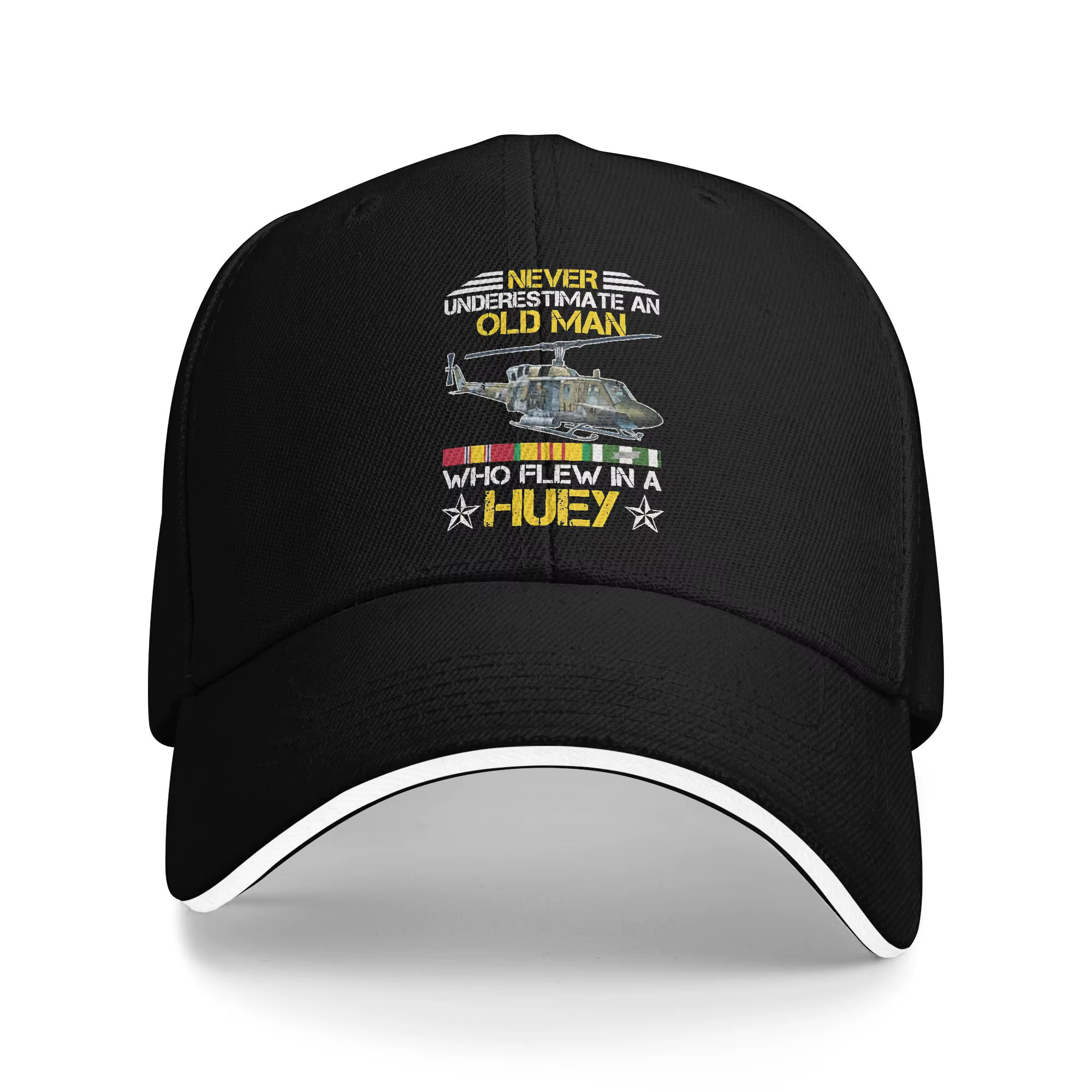 Casquette de baseball Vietnam Veteran Vet Uh1 Huey Helicopter, personnalisable DIY, pour femme et ho