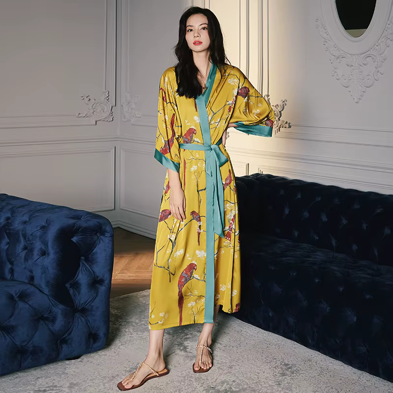 InDispensLingerie-Vêtements de nuit d'été pour femmes, vêtements pour la maison, longue robe en span