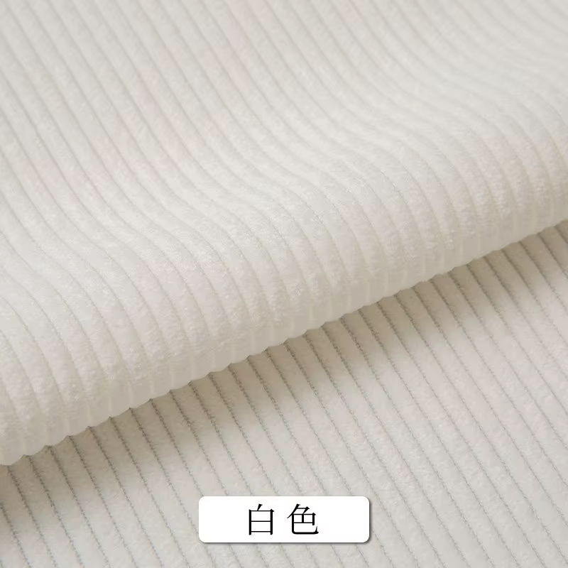 Tissu Velours Côtelé Résistant à l'Usure, Rétro Classique, Optique Solide, Veste, Pantalon, Chemise,