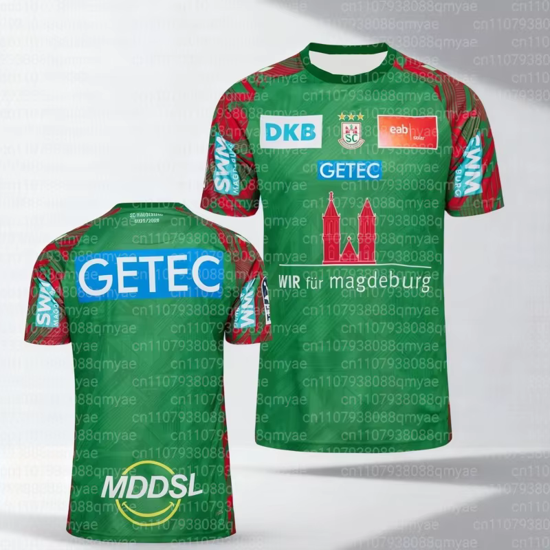 Maillot domicile SC Magdeburg Ligue des Champions 25-26, maillot de handball, t-shirt sportif à séch