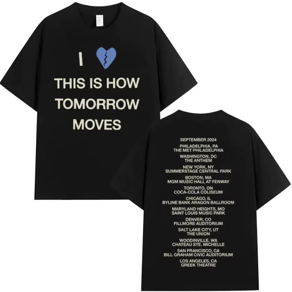 T-shirt Beabadoobee I Love This Is How Tomorrow Moves Tour 2026 pour hommes et femmes, vintage, Hara