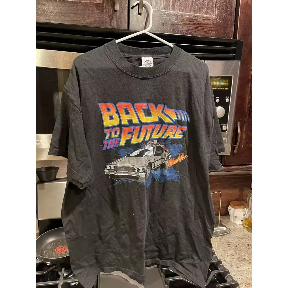 T-shirt rétro des années 90 pour hommes, style rétro, retour vers le futur, nouveau style d'été, T-s