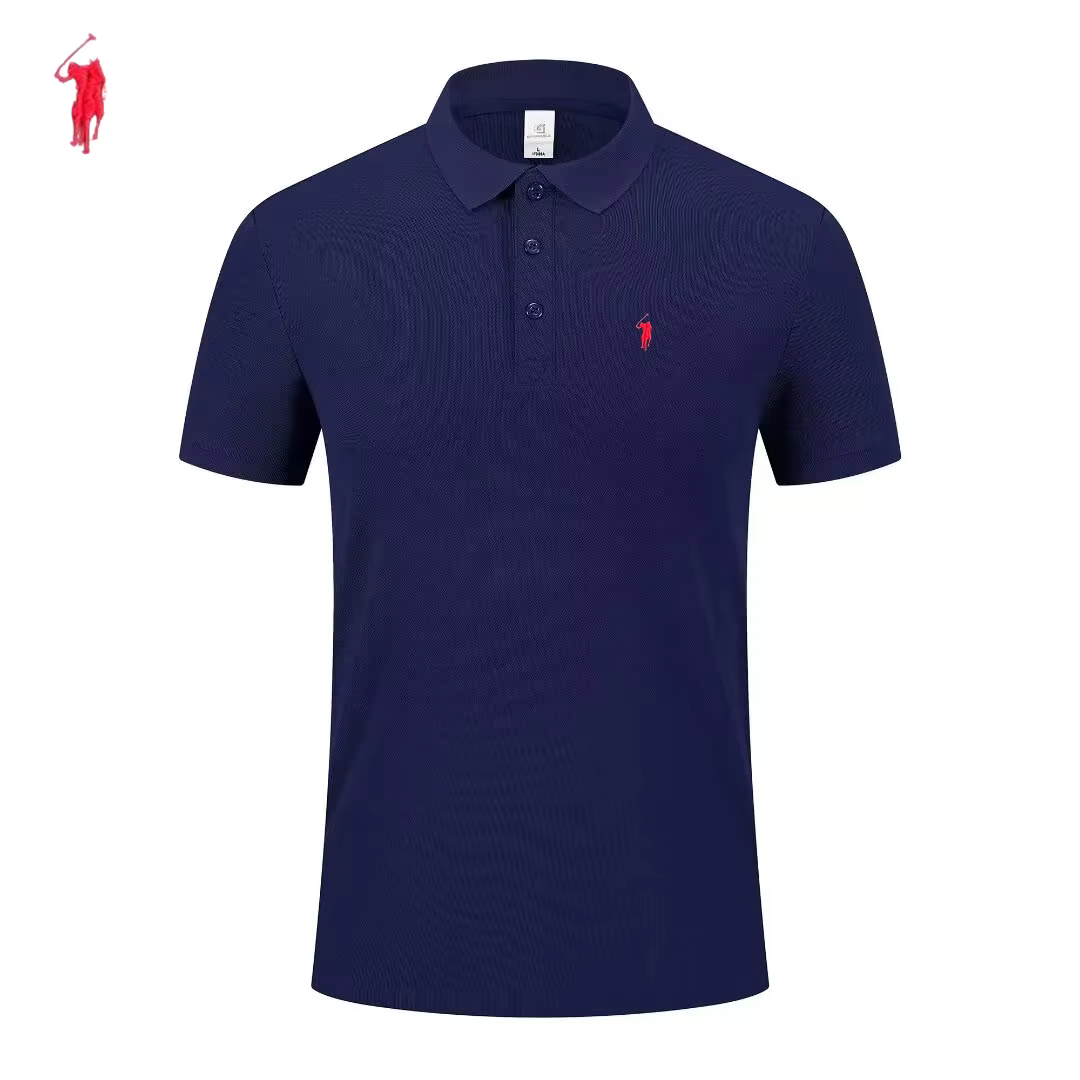 Polo de marque de luxe à manches courtes pour hommes, haut brodé exquis, nouveau t-shirt d'été confo