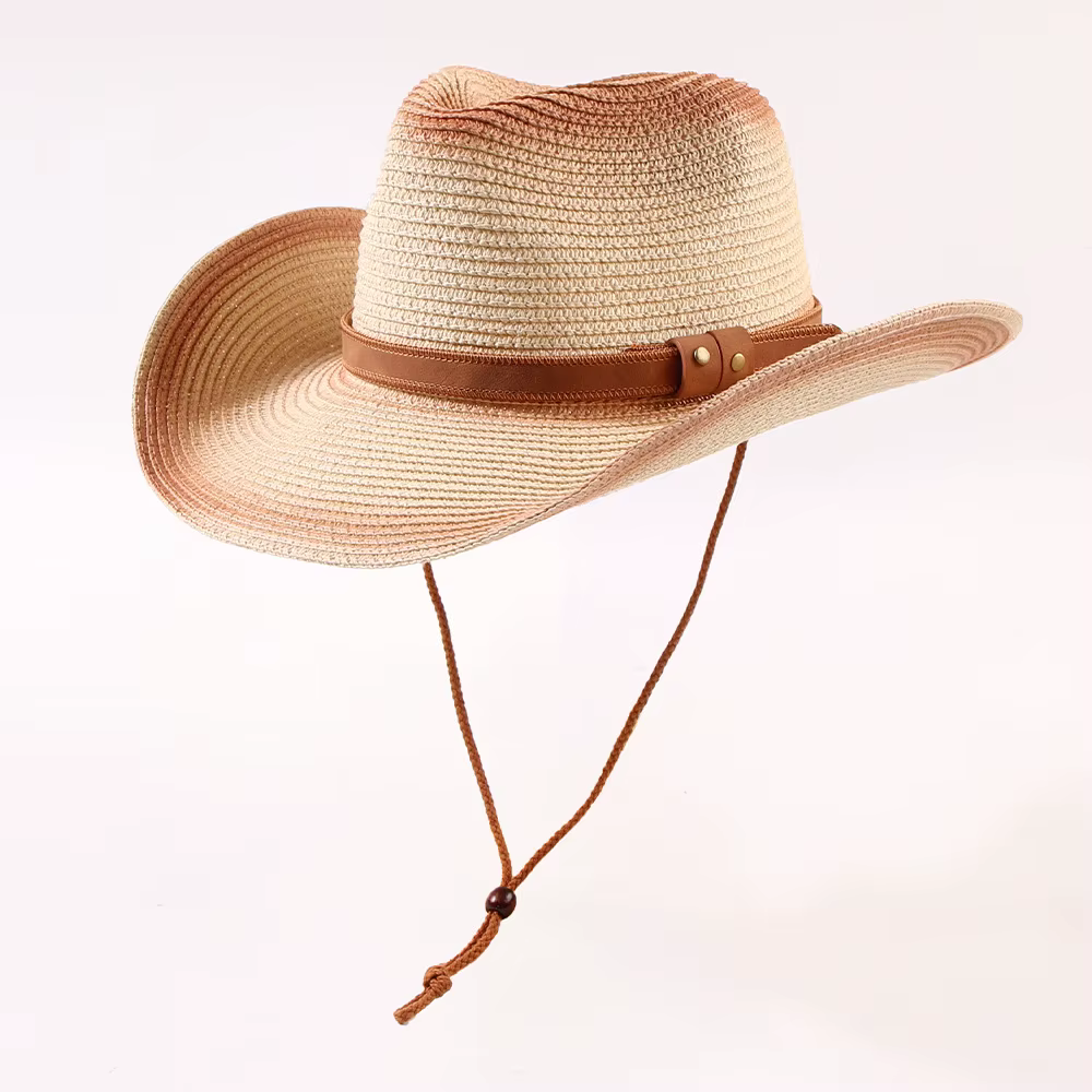 Casquettes de plage à la mode pour femmes et hommes, chapeau d'été en paille à large bord, casquette