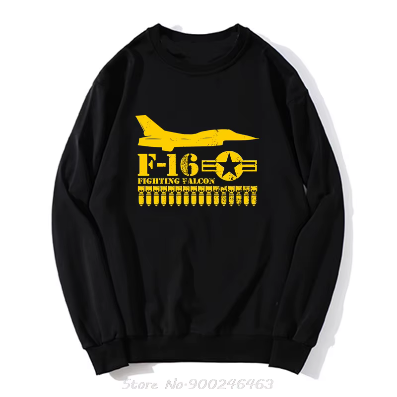 Hommes à capuche F 16 combat Falcon (en détresse) pull sweat femmes vêtements surdimensionnés hommes