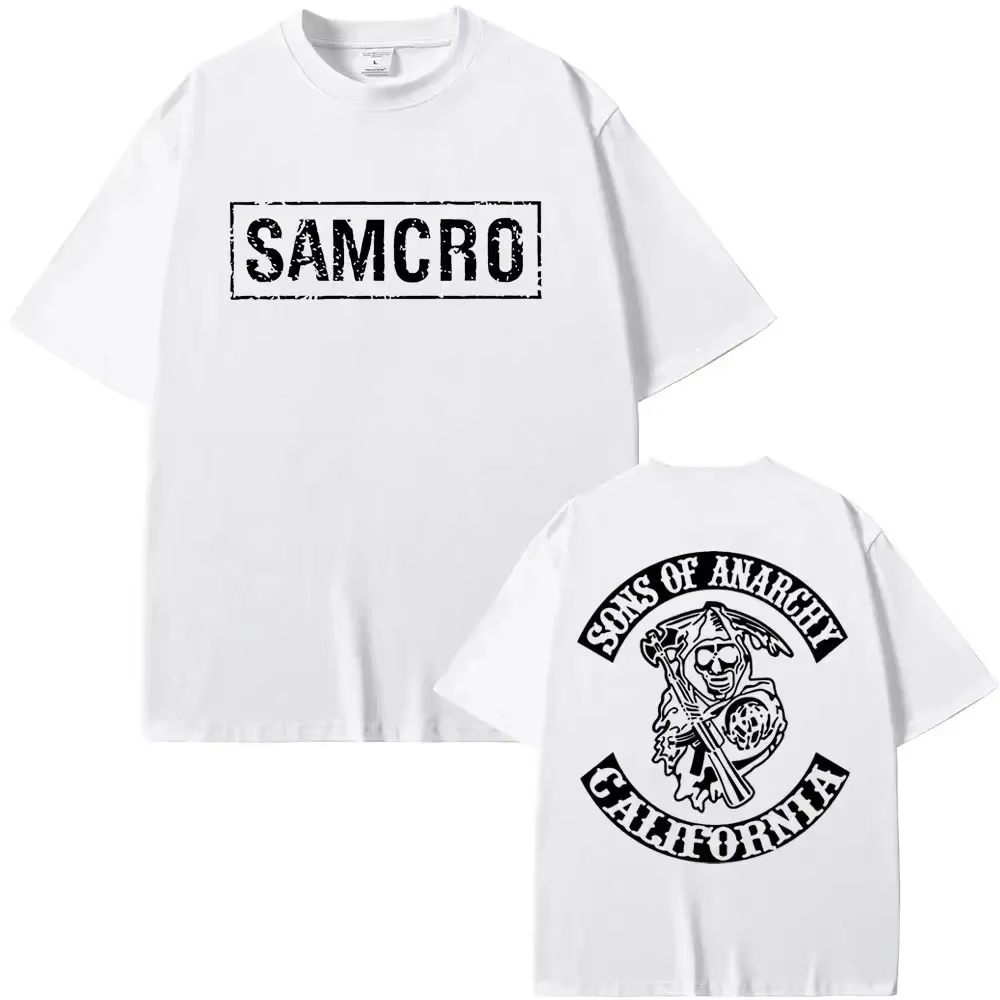 Sons of Anarchy SAMCRO hommes femmes T-shirt marque de luxe mode grande taille haut décontracté à ma