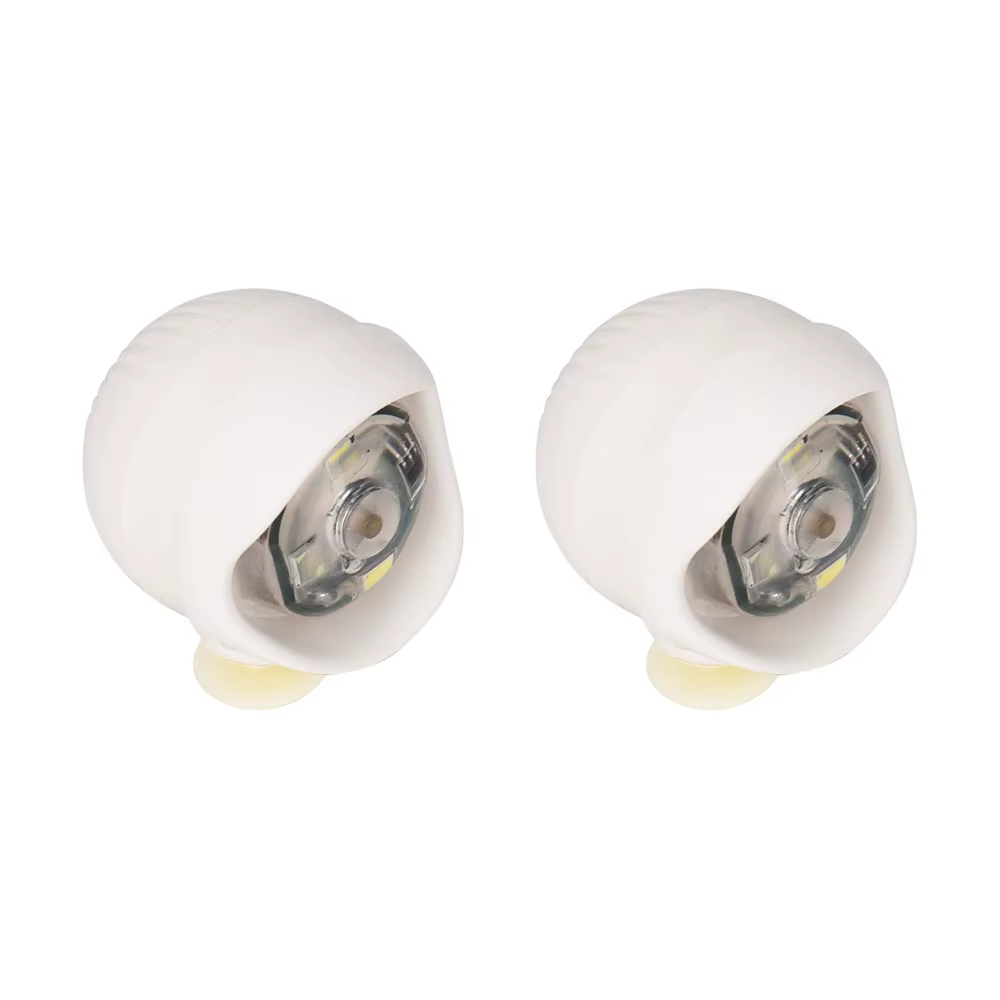 Breloques pour chaussures LED en PVC, 2 pièces, accessoires pour les promenades nocturnes, les prome
