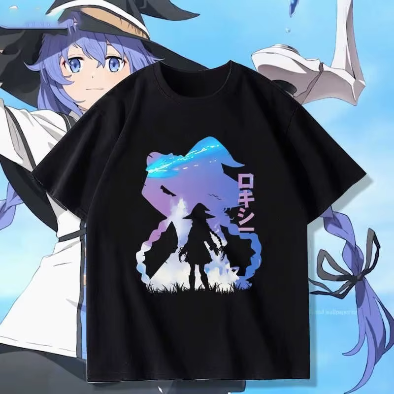 T-shirt à manches courtes Roxy, marchandises d'anime Mushoku Tensei, vêtements unisexes d'été, tenda