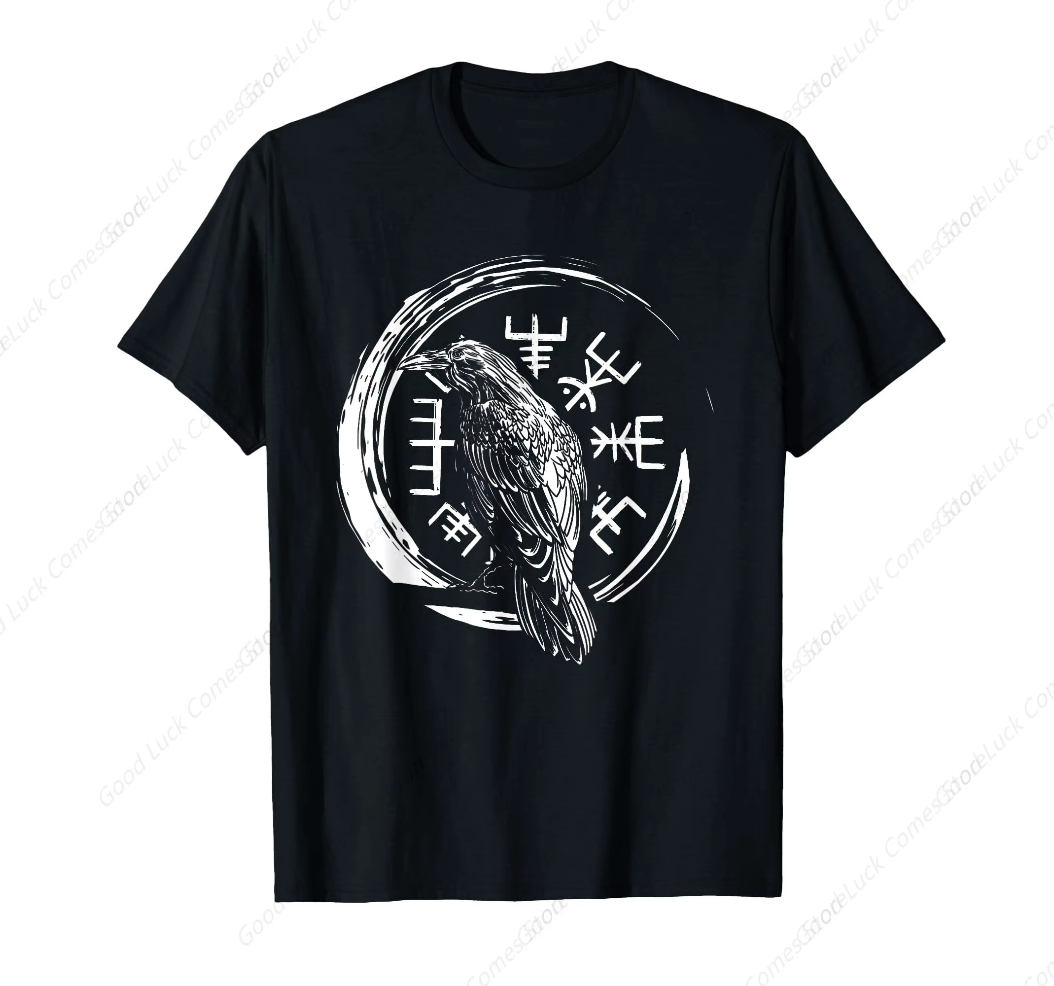 Raven Viking symbole Raven Valhalla T-Shirt 100% coton T-shirts surdimensionnés
