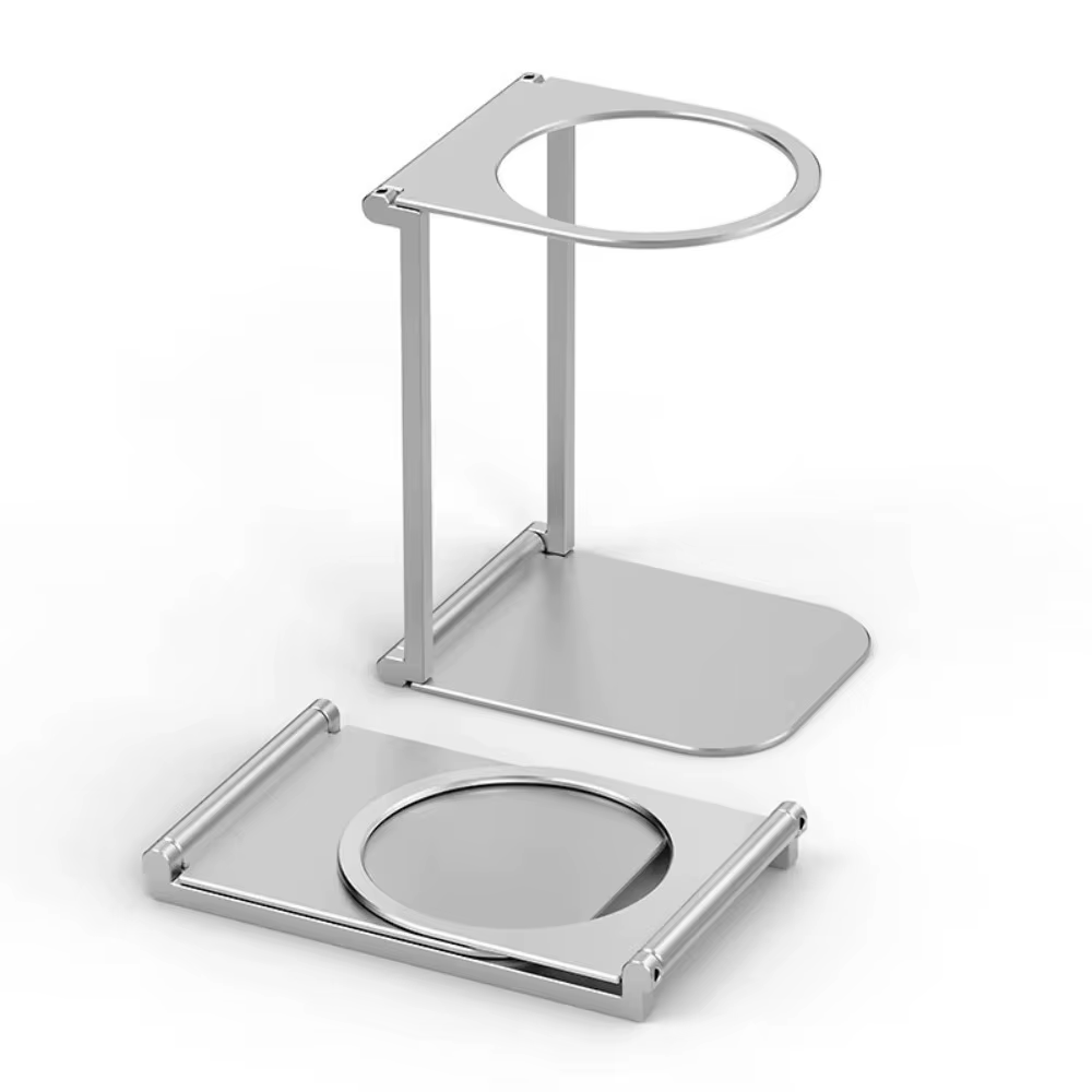 Nouveau support de machine à café pliable, portable, robuste, support de filtre à goutte, alliage d'