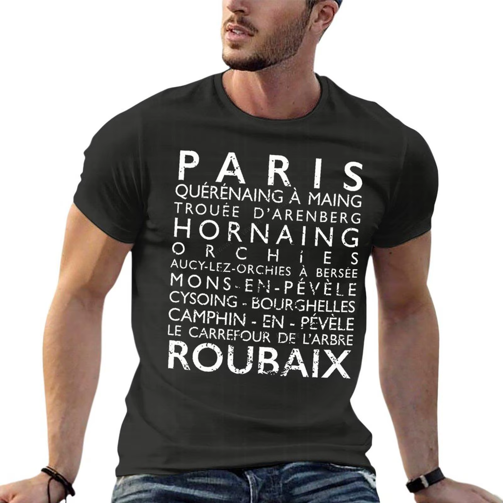 T-Shirt Surdimensionné de Cyclisme pour Homme, en Coton, Streetwear, Grande Taille