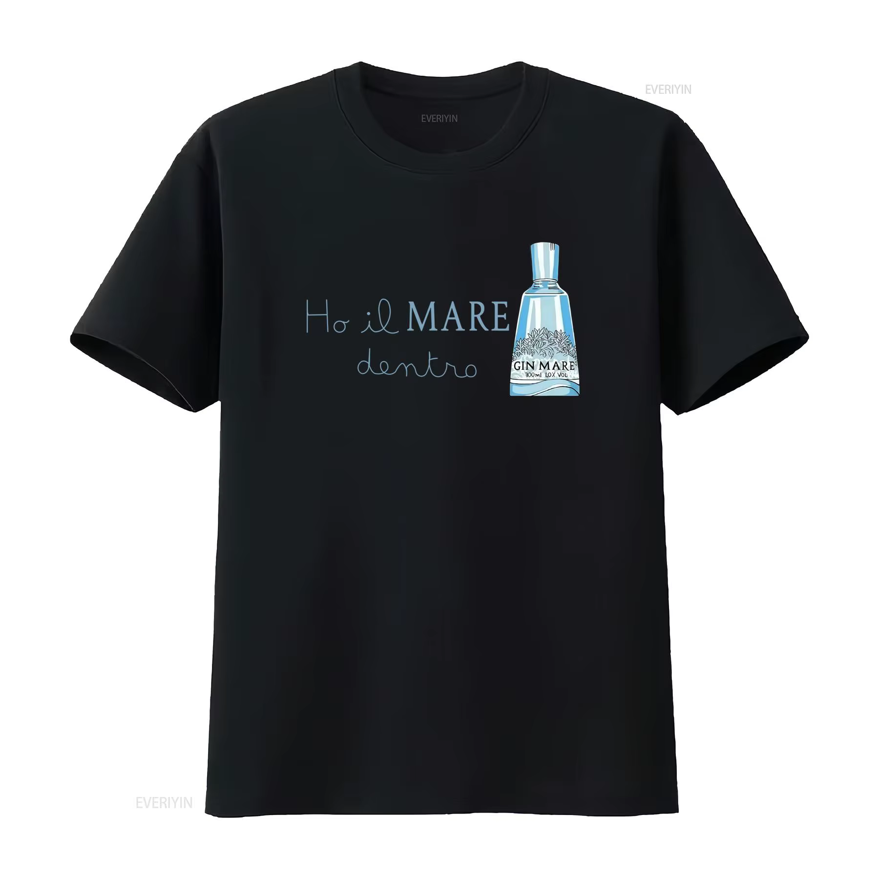 T-shirt blanc pour homme Saint Barth, imprimé côtier français avec texte « Hello Mr Lonely Heart », 