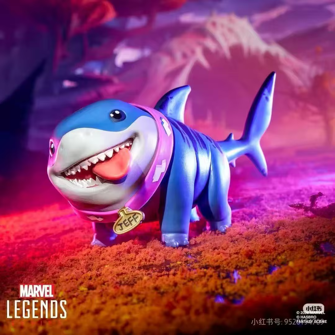 Pré-vente Blokees Marvel Rivals Jeff The Land Shark Figurine 10cm Modèle Posable Pré-assemblé Pré-pe