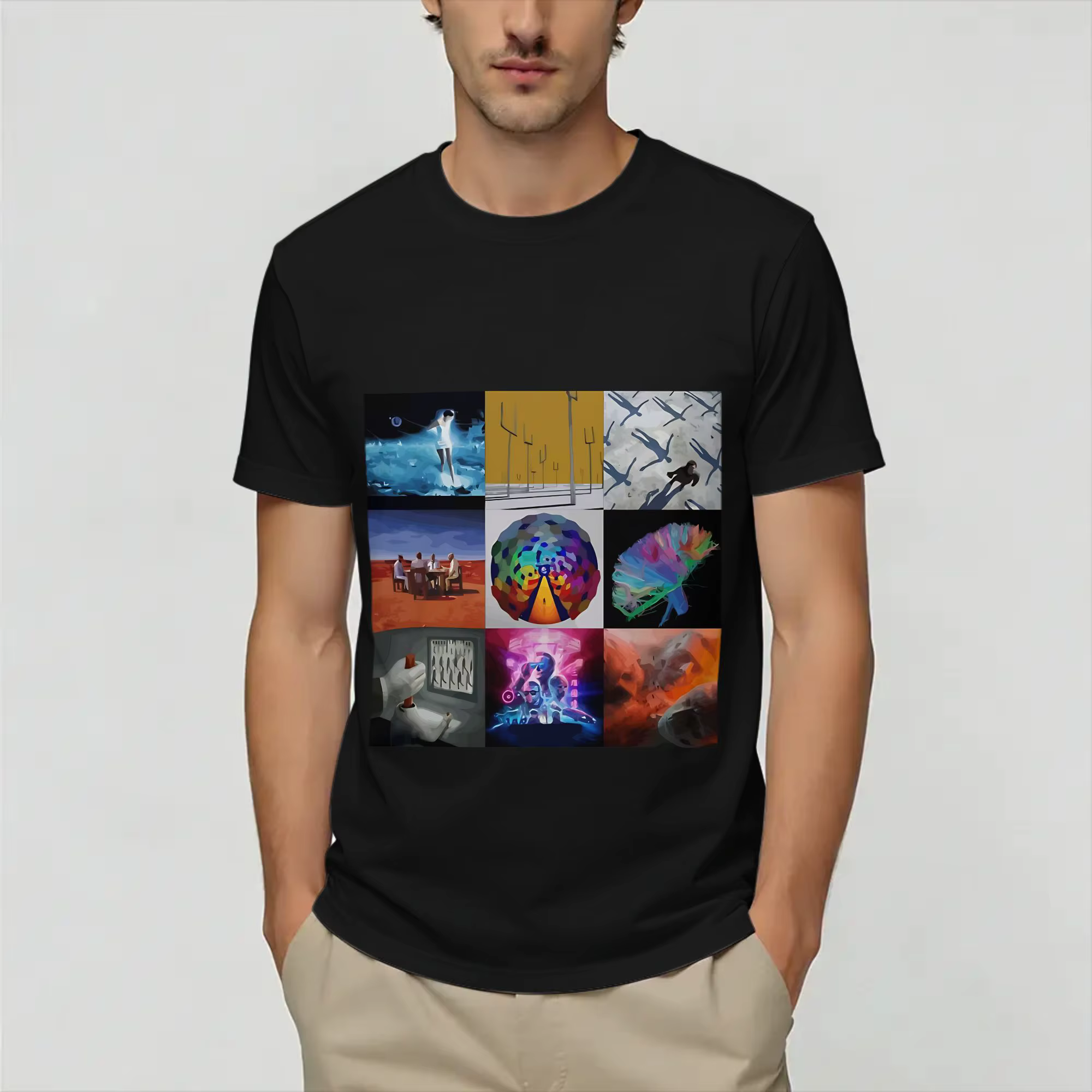 T-shirt Muses Music pour hommes, 100% coton, col rond, grande taille, vêtements d'été à la mode, Str