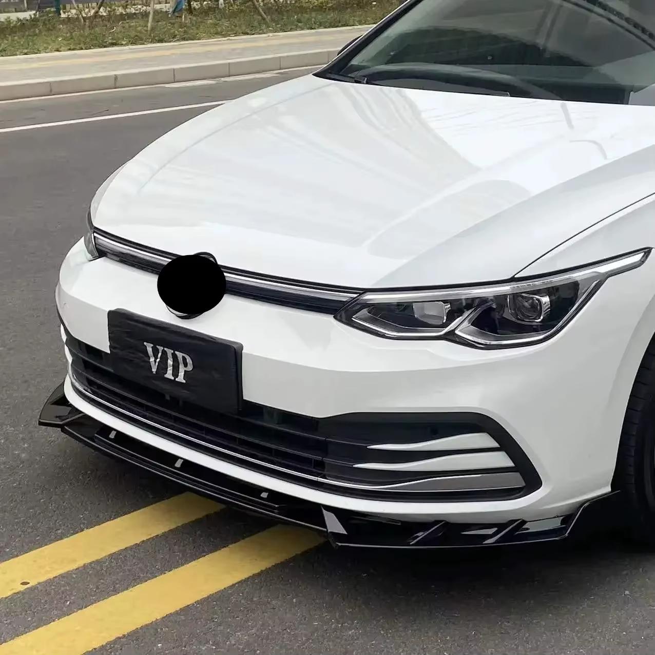 Pour Volkswagen VW Golf 8 MK8 Ⅷ R GTI GTD GTE 2019 à 2023, lèvre de pare-chocs avant, séparateur, sp