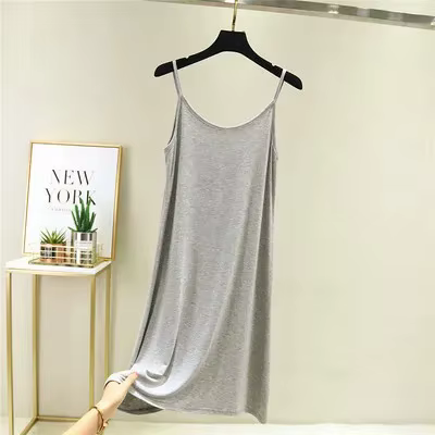 Robe Camisole en modal pour femmes, doublure intérieure, robe d'été, vêtements d'extérieur, gilet An