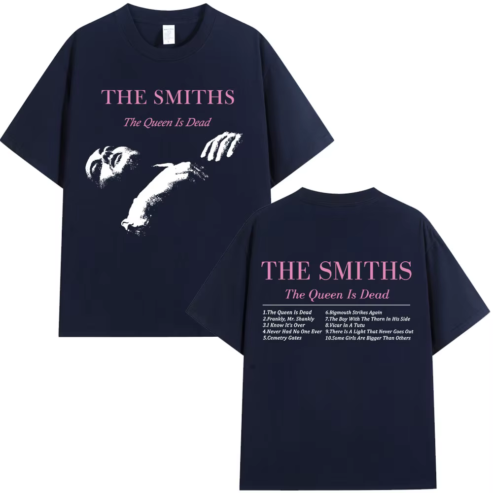 T-shirt The Smiths The Queen Is Dead des années 1980, T-shirt surdimensionné Morrissey, T-shirts vin