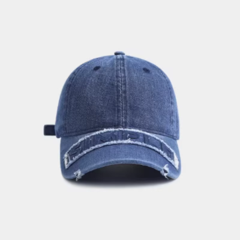 Casquette de baseball unisexe délavée et usée, à visière courbée, brodée, style bec de canard, prote