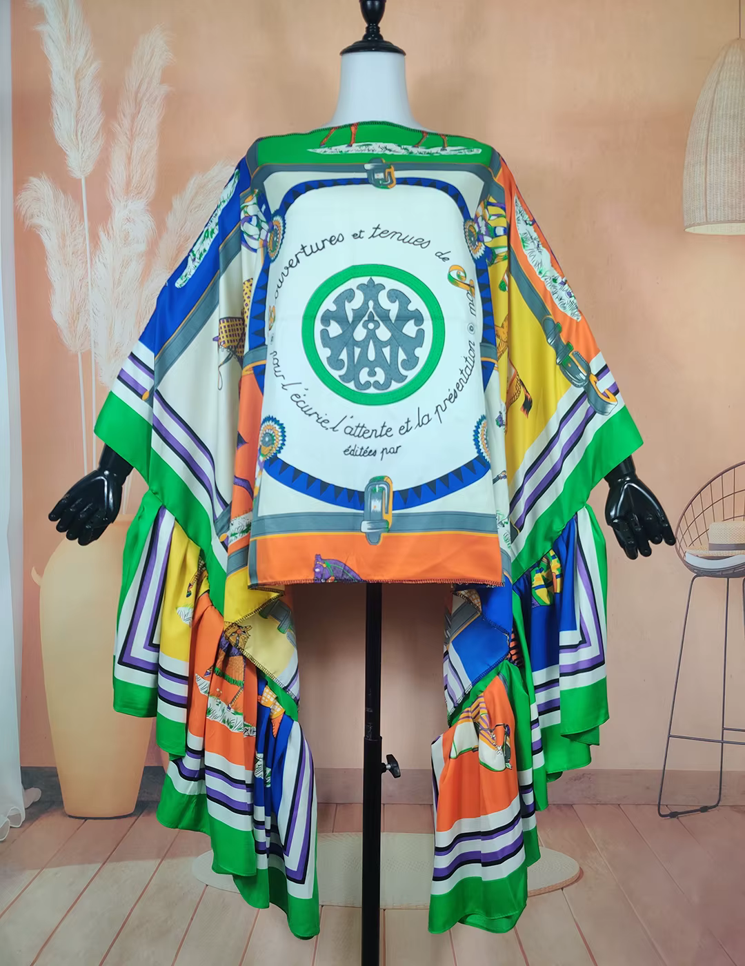 Chemisier de plage style bohème pour femmes, mode européenne, irrégulier, taille libre, africain, so