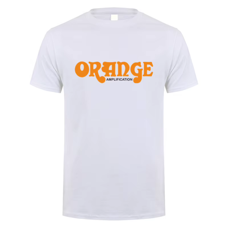 La guitare britannique ampères Orange t-shirts unisexe décontracté à manches courtes homme Cool coto