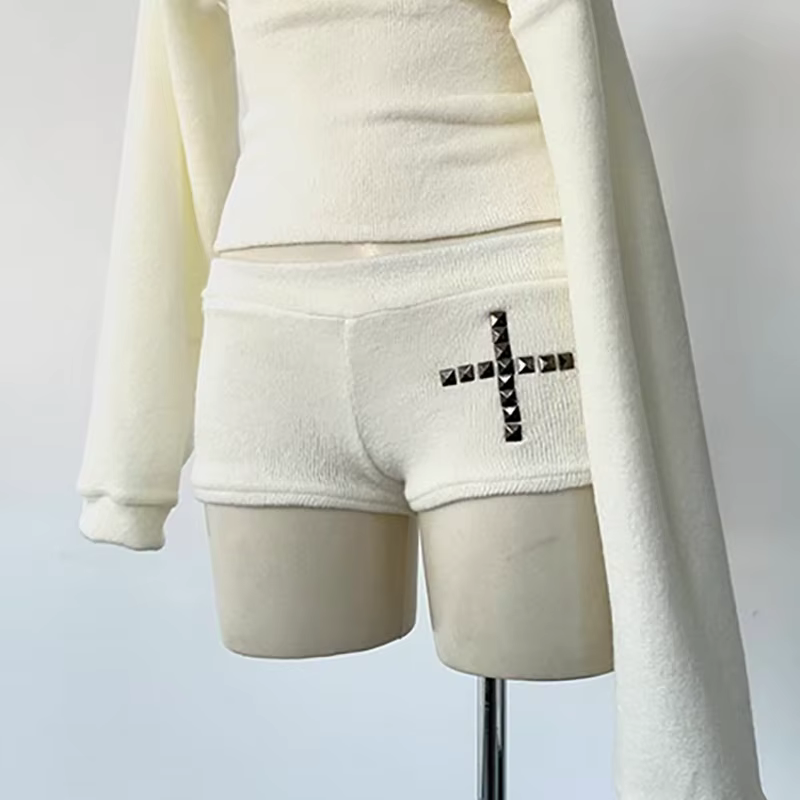Chic Streetwear Punk Y2k haut court Harajuku imprimé graphique Cool à manches longues haut Hip Hop m