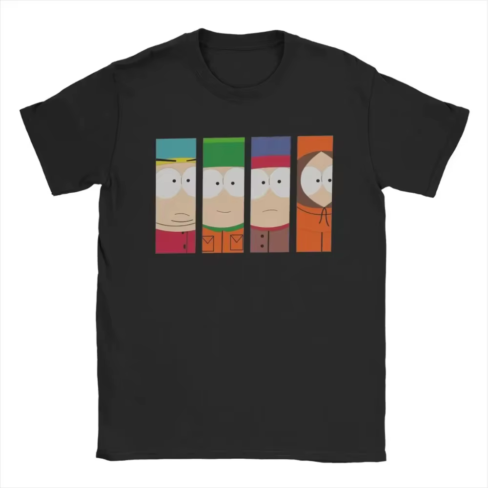 Crazy South Park T-shirts hommes femmes drôle dessin animé mignon bande dessinée été décontracté à m
