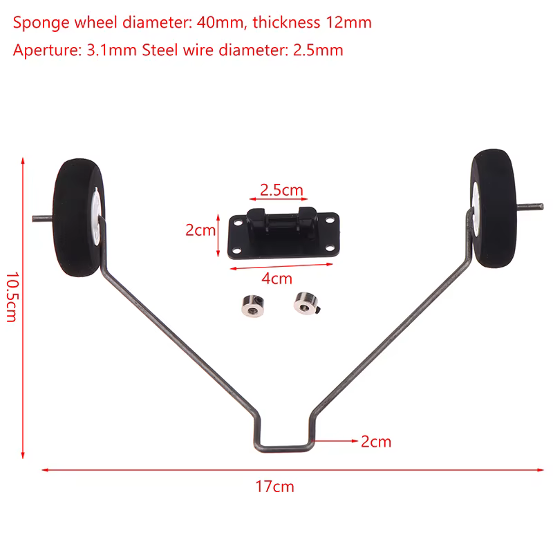 1 pièce neuve : Accessoires pour avion à aile fixe télécommandé Glider Surfer X8, train d'atterrissa