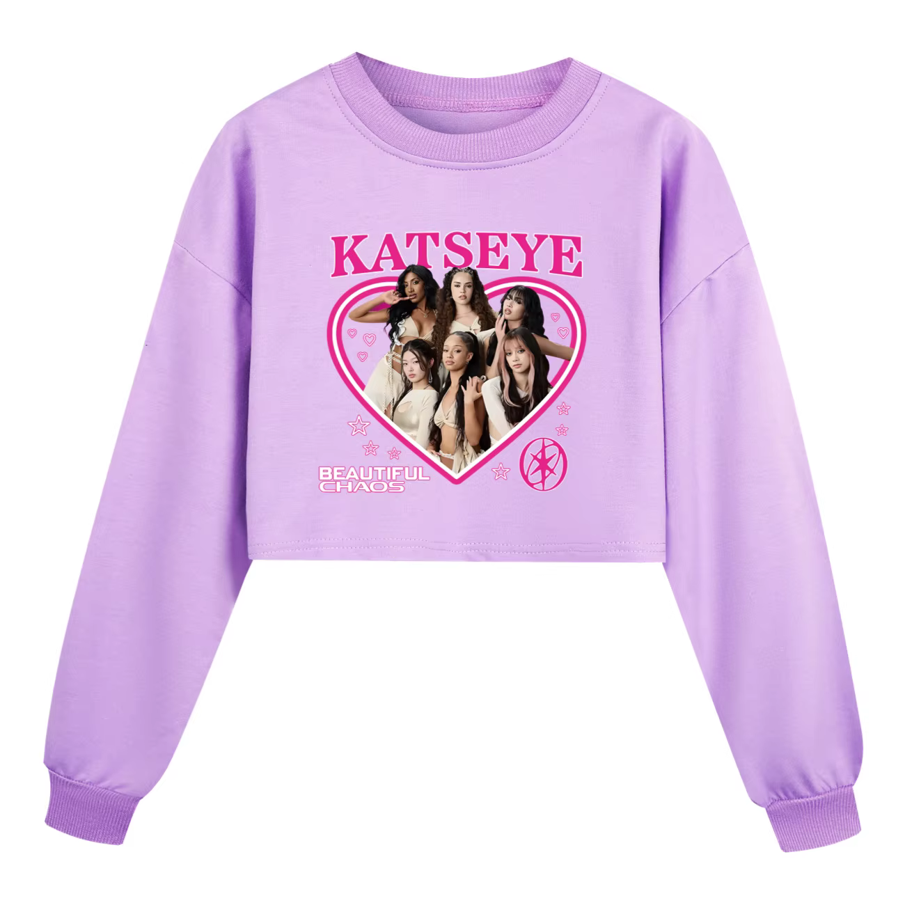 KATSEYE sweat à capuche imprimé pour enfants à manches longues adolescente sweat à capuche enfant en