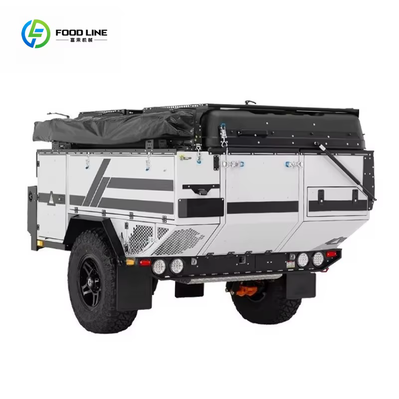 Mini camping-car tout-terrain personnalisé 230x185x94cm, remorque robuste, résistant aux intempéries
