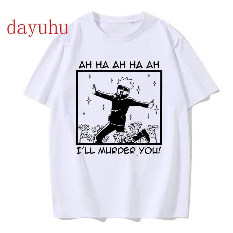 T-shirt Manga japonais Anime Jujutsu Kaisen T-shirt gojo satoru hauts Yuji Itadori t-shirts graphiqu