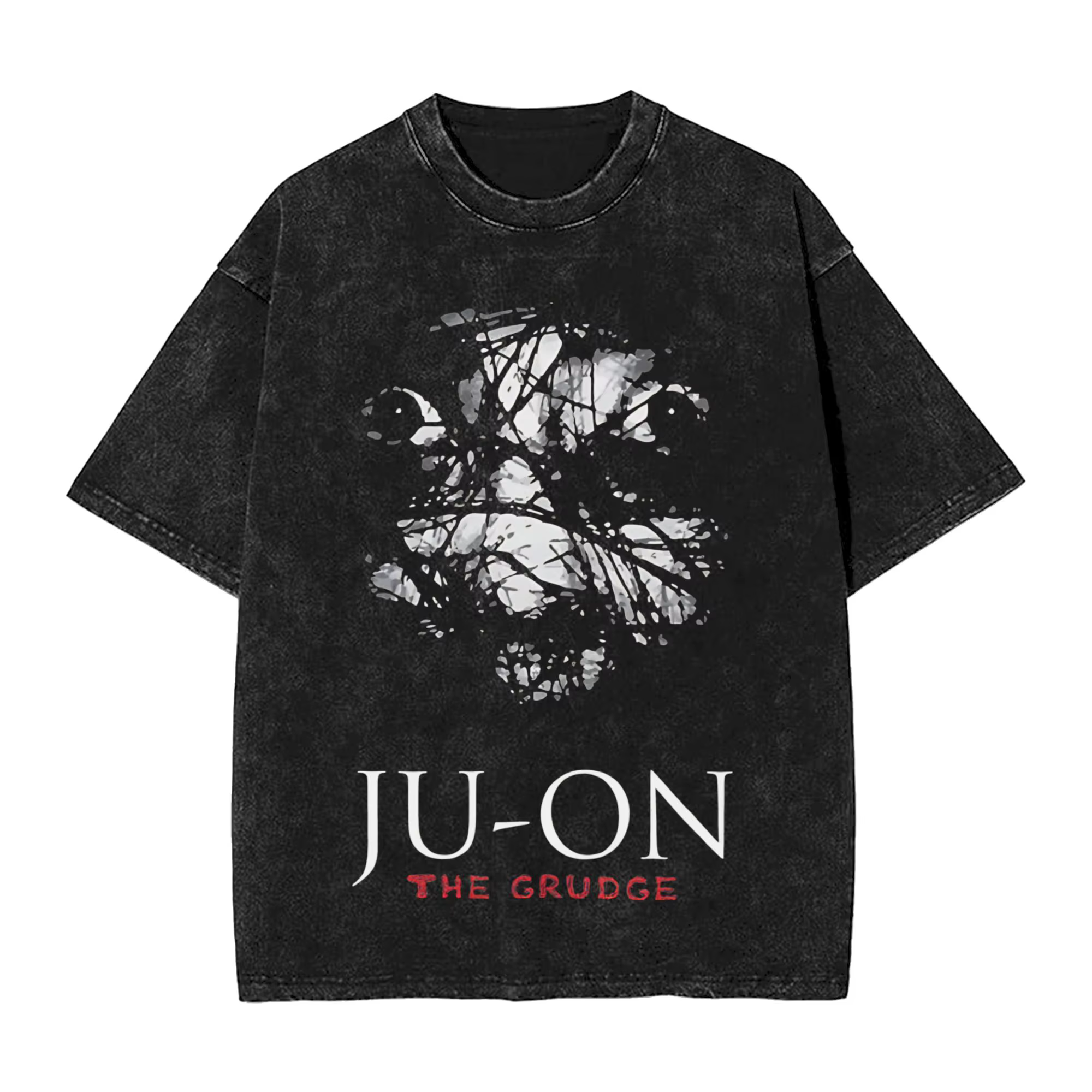 Ju-on The Grudge T-Shirt pour homme Vintage 100% coton T-shirt col rond manches courtes T-shirt idée