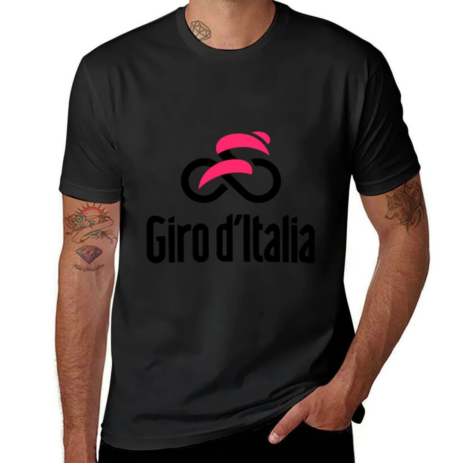 T-Shirt Vintage en Coton pour Homme, Vêtement Esthétique, Sublime, Giro d'Italia