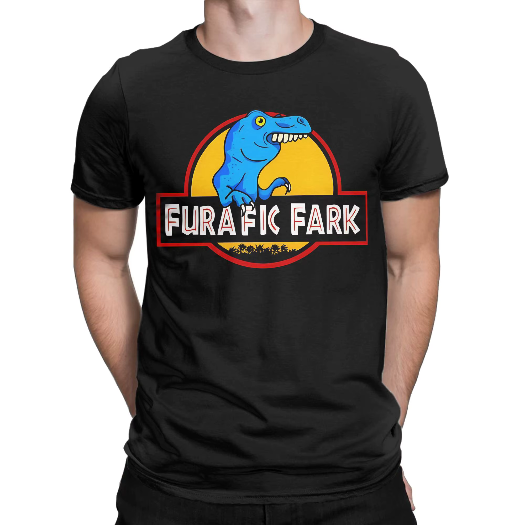 Furafic Fark T-shirts pour hommes, t-shirt drôle à manches courtes et col rond, en coton, vêtements 