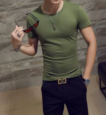 Nouveau haut T-shirts homme T-shirt Fitness T-shirts hommes col en V homme T-shirt pour hommes T-shi