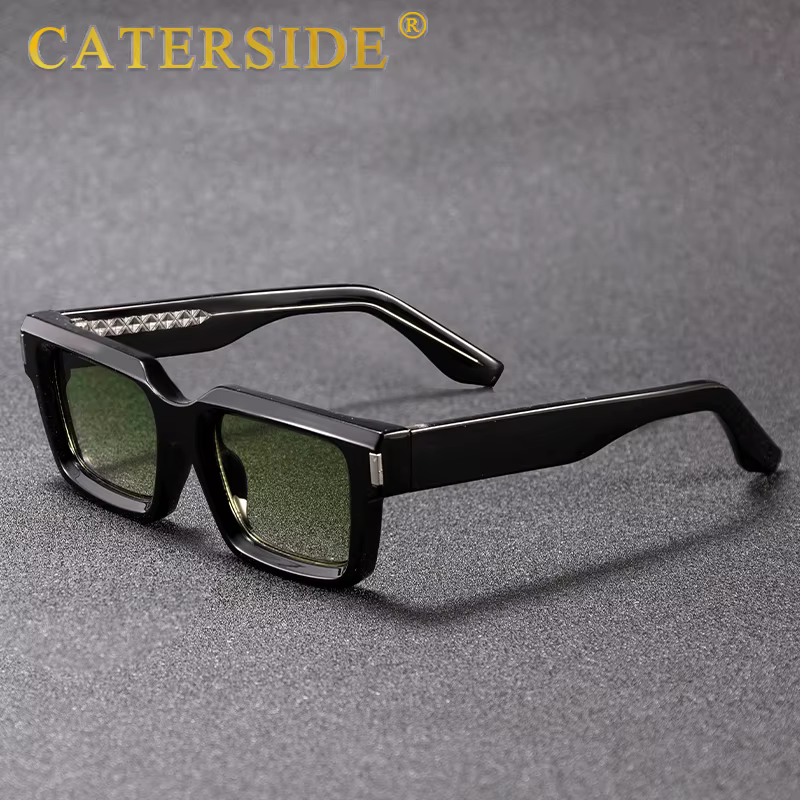CATERSIDE nouvelle mode Punk hommes lunettes de soleil carrées marque Design petit cadre lunettes de