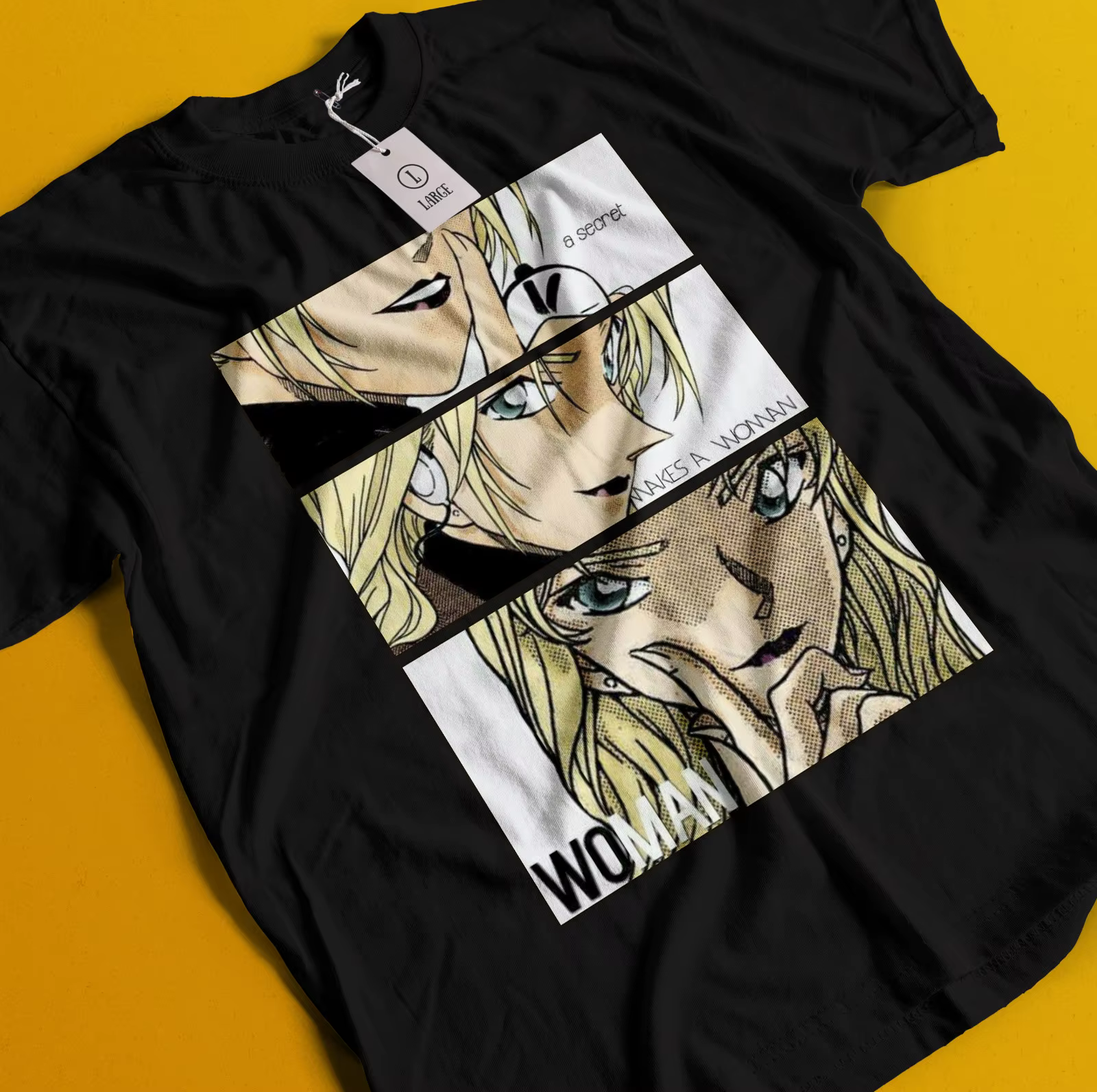 Détective Conan T-Shirt Vermouth chemise un secret fait une femme femme Tee Gin Ran