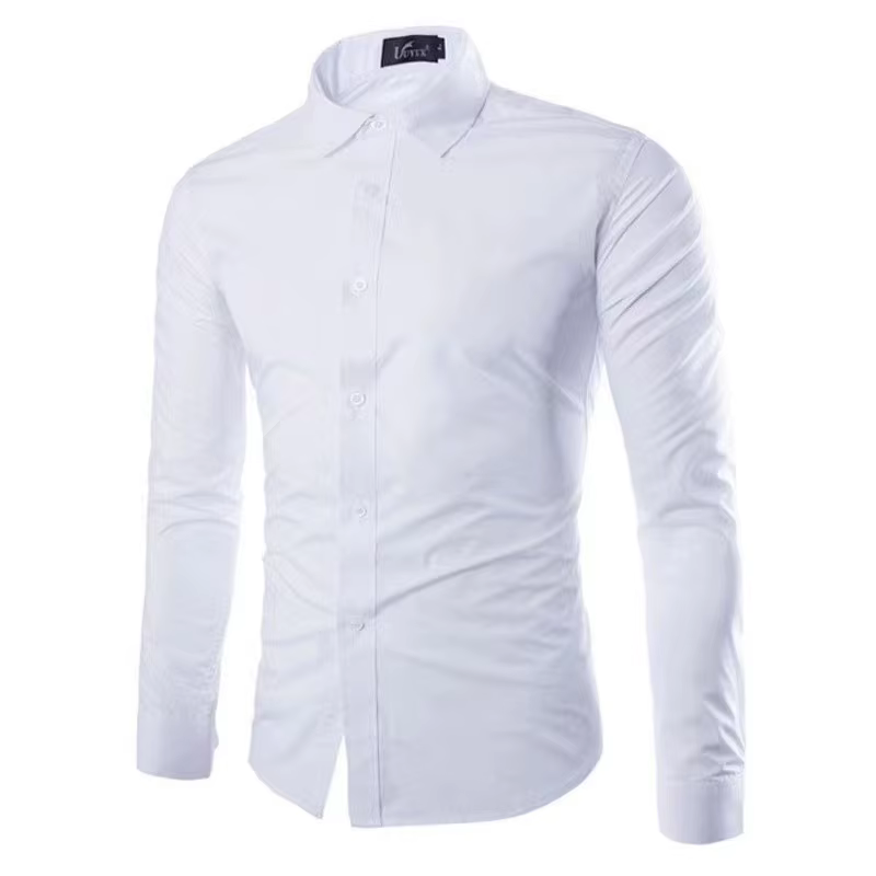 Chemises habillées unies 17 couleurs 2026 – Chemises élégantes à manches longues pour hommes, idéale