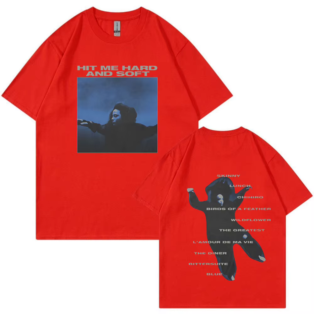 Hit Me dur et doux 2024 Tour Concert T-shirts hommes femmes mode Hip Hop T-shirt 100% coton ample dé