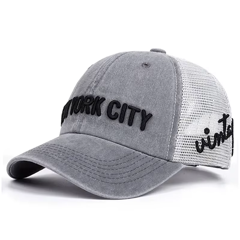 Nouvelle Casquette de Baseball Tendance 2026, Broderie New York City, en Maille Respirante, Style Hi