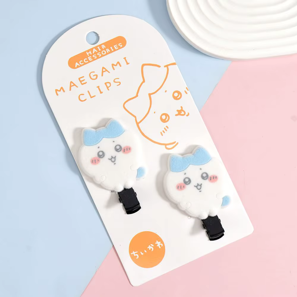 Chiikawa Kawaii pince à cheveux avec mignon Usaqi petit écureuil volant conception douce fille dessi
