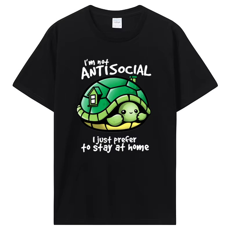 T-shirt manches courtes pour hommes, Streetwear, drôle, tortue verte, sauver l'océan, graphique, cad