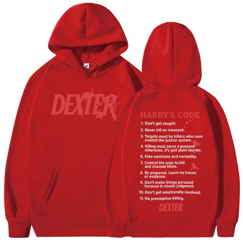 TV Play Dexter Morgan Harry's Code sweat à capuche pour homme femmes décontracté surdimensionné swea