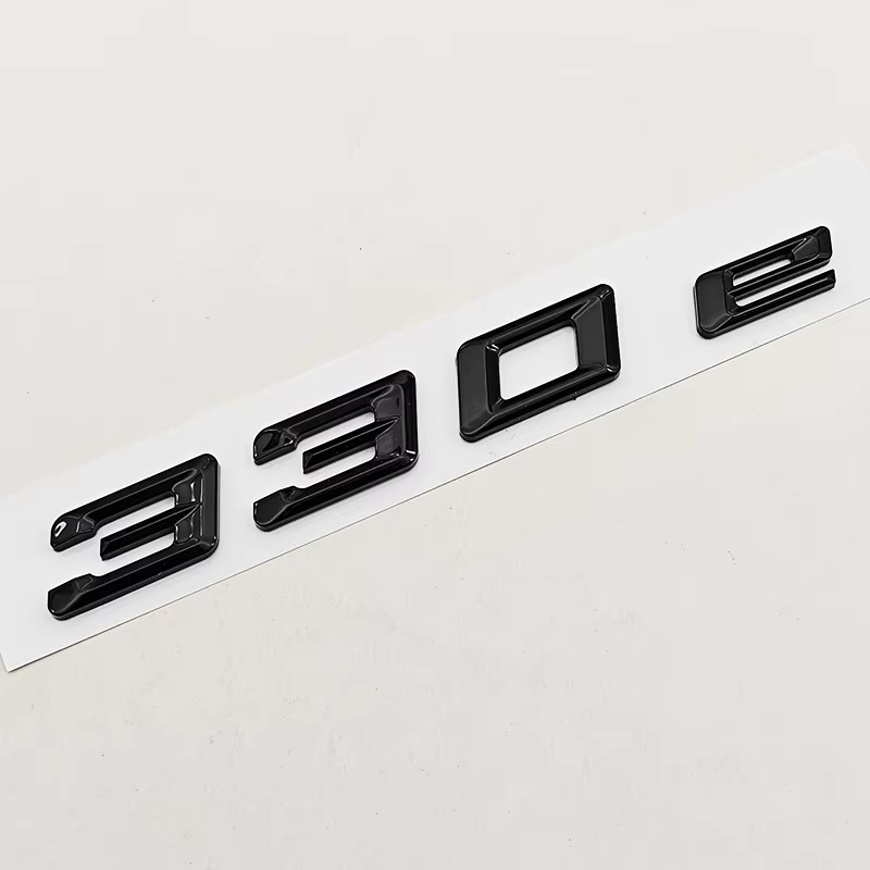 Nouvel Emblème 3D ABS pour Voiture 330e, pour E30 E36 E46 E90 E91 E92 E93 F30 F31 F34 G20 G28, Lettr