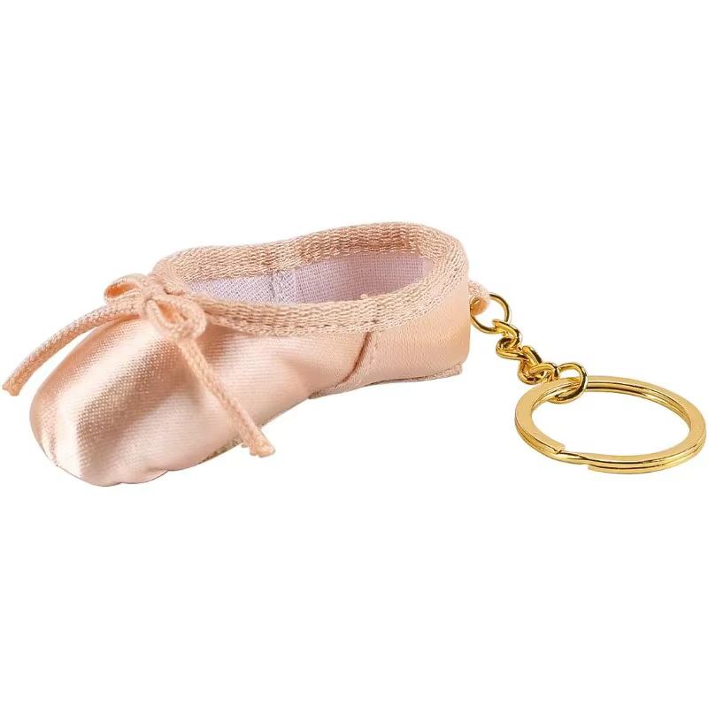 Porte-clés Chaussures de Ballet, Chaîne Breloque Ballet, Pendentif Sac, Mini Satin Fait Main, Access