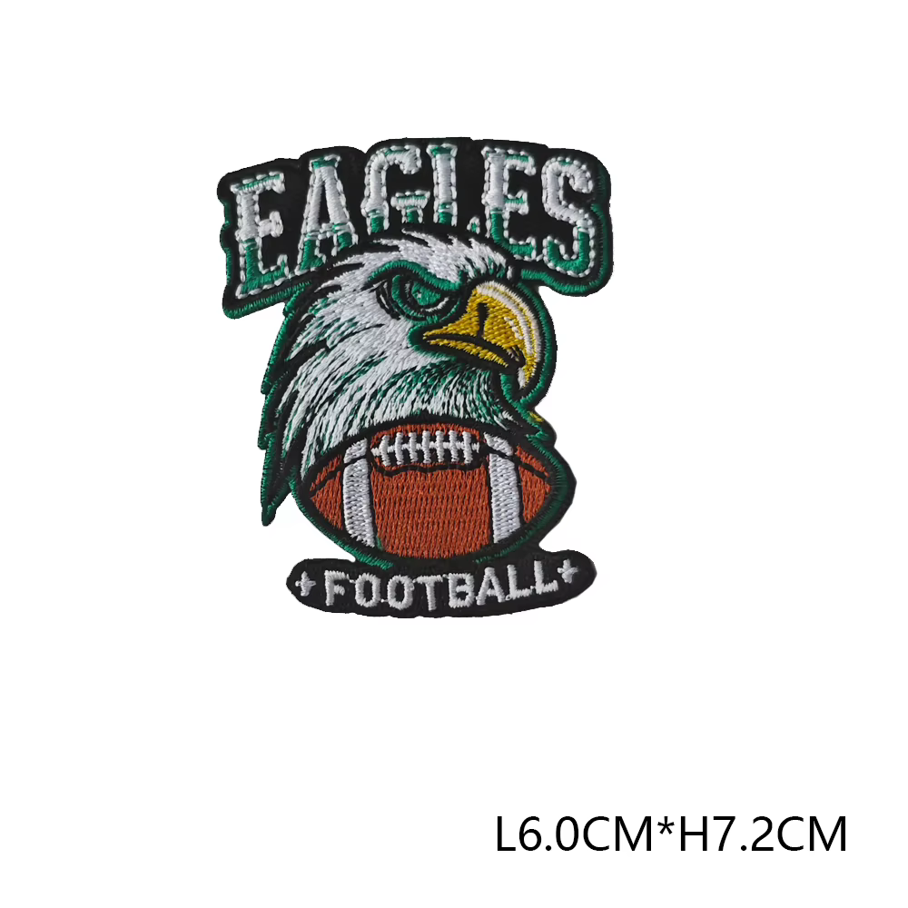 Autocollant d'emblème de foudre d'aigle, accessoires pour vêtements, Badge autocollant brodé, patchs
