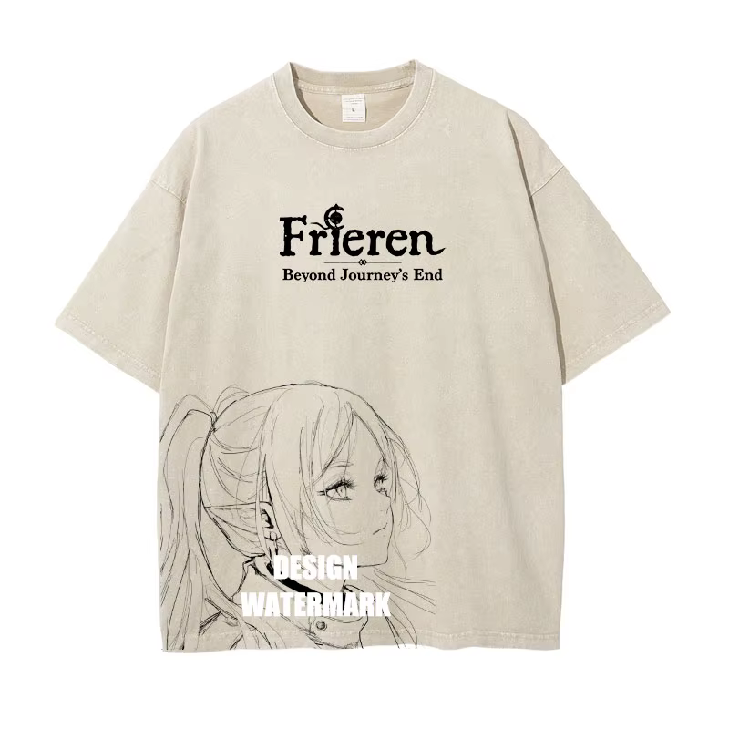 Frieren: Beyond Journey's End Anime vêtements Frieren Kawaii t-shirt hommes femmes T-shirts coton la