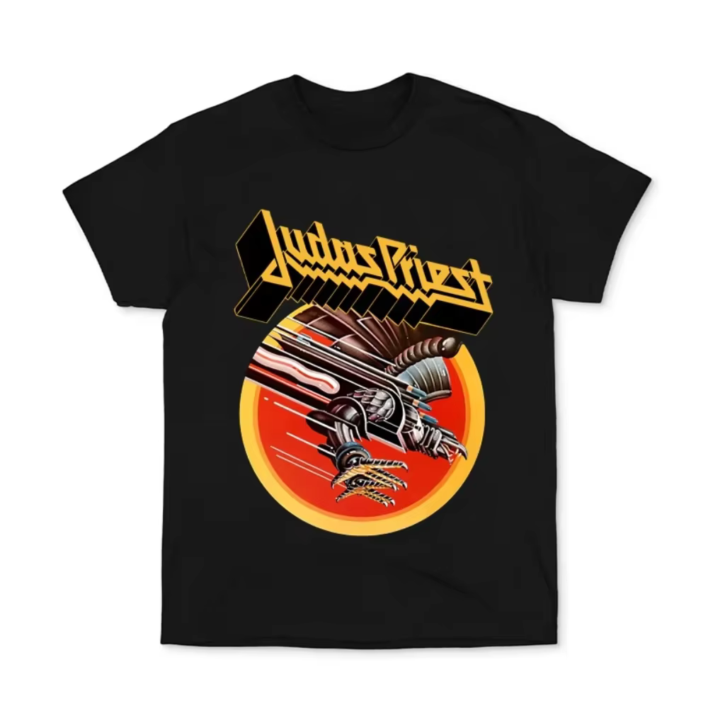 JUDAS PRIEST Band T-shirt à manches courtes vêtements européens et américains en métal Rock T-shirts