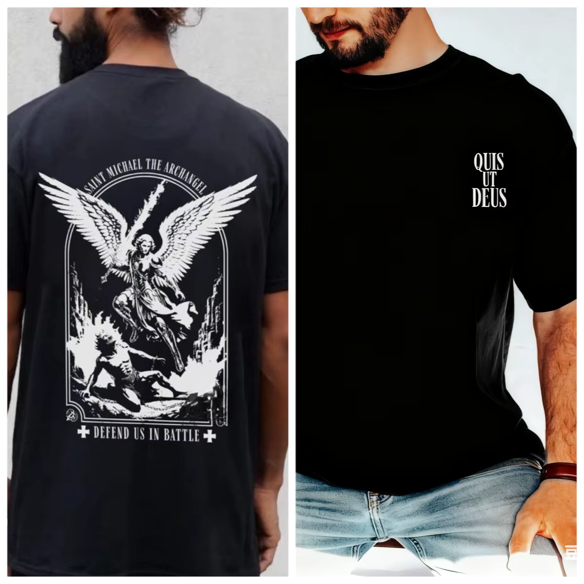 Saint Michael archange chemise archange chrétien Michael hommes chemise chrétienne hommes chrétien c